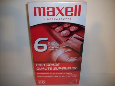 Maxell VHS 6 Hour Blank Videotape (SEALED)